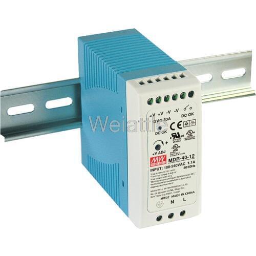 MEAN WELL original MDR-40-15 15V 1.7A meanwell MDR-40 15V 40.8W Single Output Industrial DIN Rail Power Supply