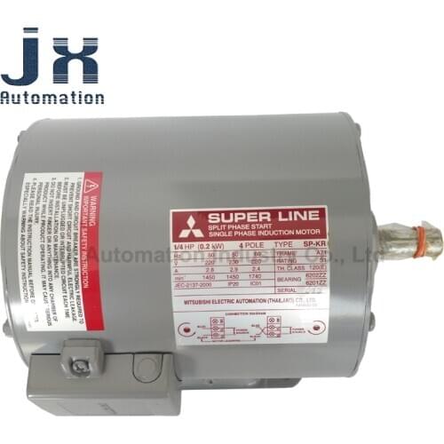 Mitsubish Single Phase 220V Motor SP-KR 1/4HP(0.2KW) 4 POLE 50HZ 1250r Induction Motor