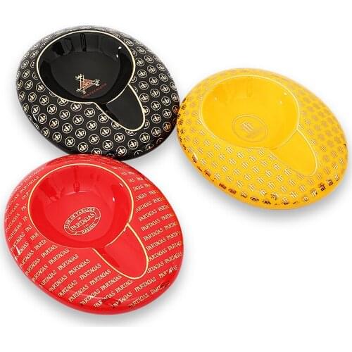 Fashion Home Ceramic Mini 1 Tube Cigar Ashtrays Round Pocket Cigar Ashtray Travel Outdoor Portable Ash Tray