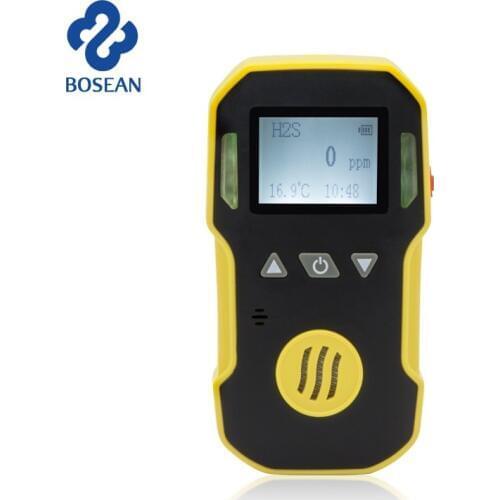 2018 NEW Hydrogen Sulfide H2S Gas Detector Gas Leak Detector H2S Monitor With Sound+Light+Shock Alarm Professional Gas Sensor