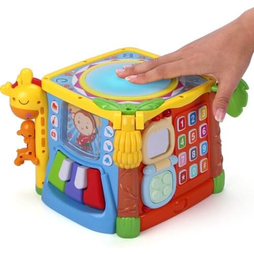 Early Education Educational Toys Children Music Drum Numbers House Shape Building Blocks 1-3 Years Old Baby Game baby toys