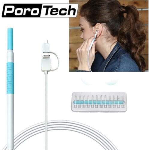 I98 Otoscope Endoscope camera Ear Cleaner Tool Ear-Wax check view real-time at phone for Android PC type-c ( don't support IOS)