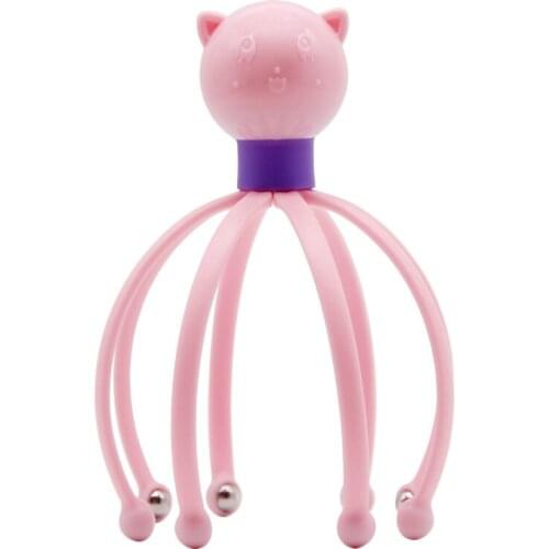 Plastic Head Eight Claw Steel Ball Massager Head Massage Claw Scalp Acupuncture Soothing Body Relax Pain Relief Tools
