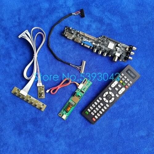 Fit LP171WP4(TL)(B1)/(TL)(B2)/(TL)(B3)/(TL)(B4)/(TL)(B5) 1440*900 AV 30Pin 1CCFL LVDS DVB digital 3663 controller board kit