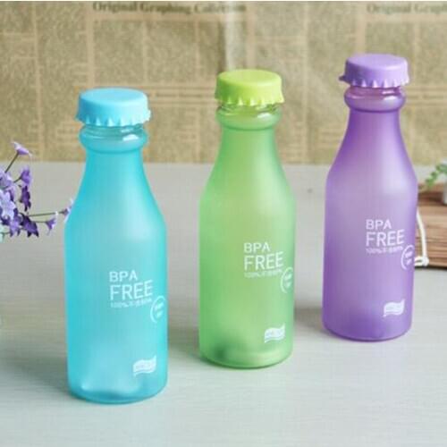 Frosted Soda Bottle Hand Cup Portable Anti-fall Water Cup 10 Colors Available Climbing Cycling Outdoor Supplies 550ML