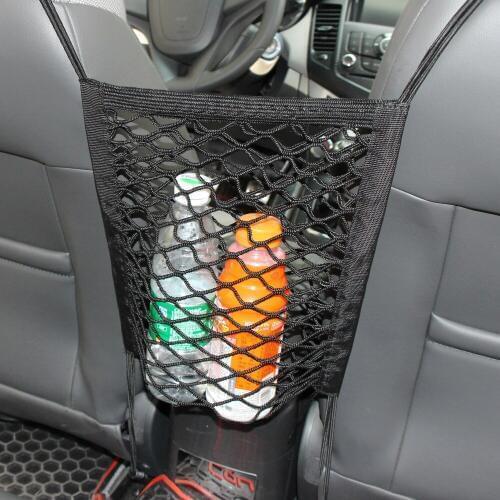 Strong Elastic Car Mesh Net Bag Between Car Organizer Seat Back Storage Bag Luggage Holder Pocket
