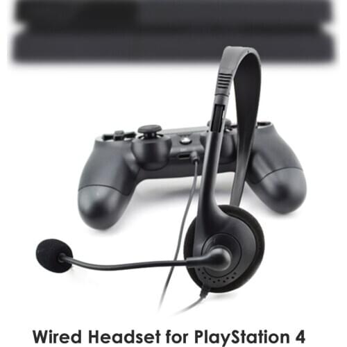 ALLOYSEED 3.5mm Wired Unilateral Headphones Single Ear Gaming Headset With Noise Cancelling Mic For PS4 Game Console Controller
