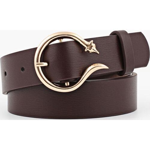 Women Belt Imitation Leather Alloy Individuality Pin Buckle Belts Ceinture New Type Decorative Wide Fashion Trousers Ladies Belt