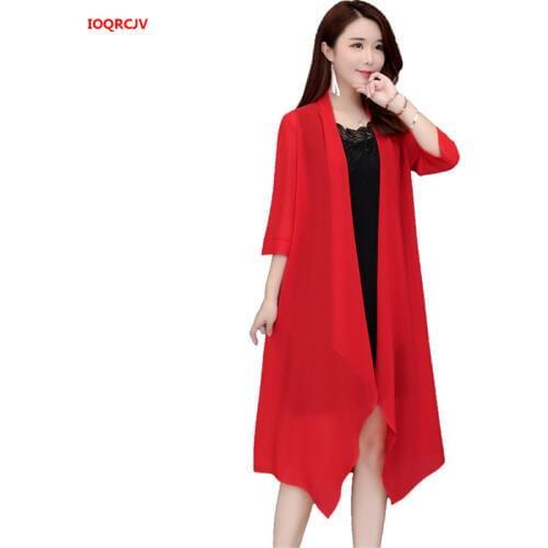 Air Conditioning Shirt 2020 Womens Summer Sun Protection Clothing Chiffon Cardigan Coat Plus Size 5XL Thin Shirt 10 colors W517