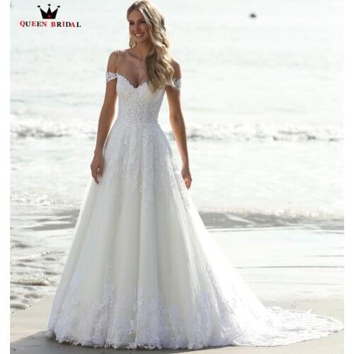 A-line Sweetheart Wedding Dresses Elegant Tulle Lace Appliques 2021 New Design Long Formal Bride Dresses Custom Size BZ16