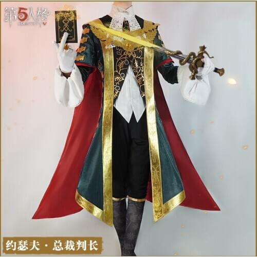 Anime Identity V Joseph Chief Range Officer Cameraman Game Suit Uniform Cosplay Costume Carnival Halloween Party Outfit For Men