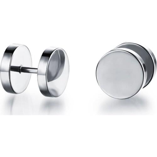 FATE LOVE Unisex Women men Stud Earrings boy/girl Fashion Jewelry white Black gold color 316L Stainless Steel GE299