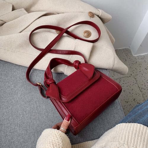 Vintage Frosted PU Leather Women Shoulder Crossbody Bags 2021 NEW Womens Handbags Purses Women Bag Bags