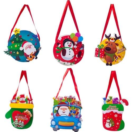 1PC Christmas Gift Bag Santa Xmas Candy Merry Christmas Pocket Home Store Gift Decor Creative Christmas Gift Decoracion Navidad
