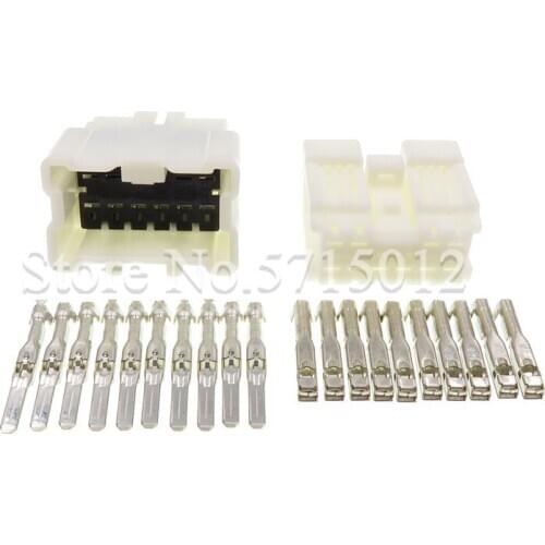 10 Hole Electrical Auto Car Connector Wiring Harness Plugs Female Male Sockets
