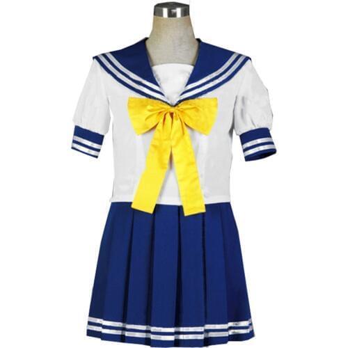 2017 Japanese Anime Lucky Star Izumi Konata Role Cosplay Costumes Clothes Top & Skirt & Bow Girls School Sailor Uniform