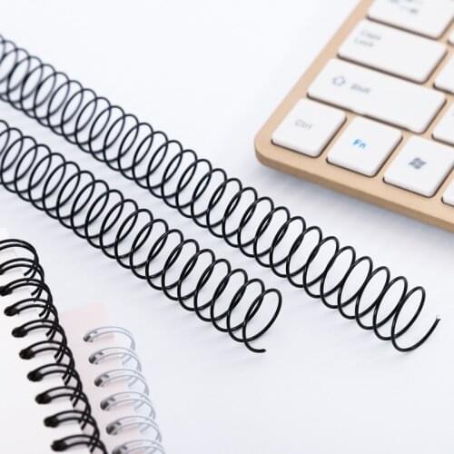 40pcs/lot A4 6.4/7.9mm Metal Double Coil Calendar 34 Rings Machine Binding Iron Wire Notebook Spring Book Ring School Office Sup