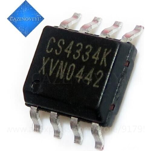 5pcs/lot CS4334-KSZ SOP8 CS4334 4334KSZ CS4334KSZ Audio digital to converter IC Stereo 24-Bit DAC 96kHzNew In Stock