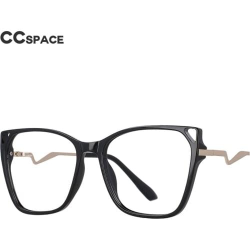53076 For Ladies Cat Eye Anti Blue Light Optical Glasses Frames Spring Leg Women Tr90 Fashion Computer Eyeglasses