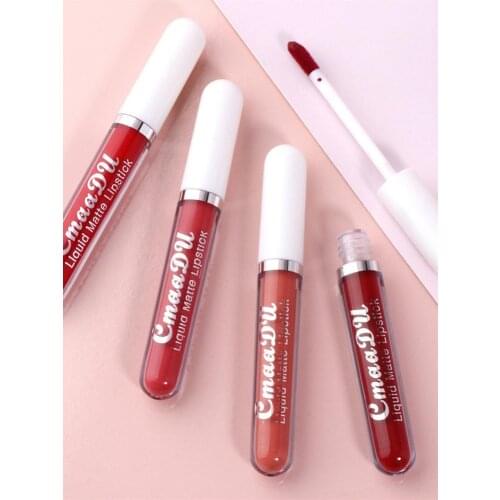 6pcs Makeup Lipstick Lip Gloss Matte Liquid Lip Tint Cream Pigment Long Lasting Silky Texture For Lips Women Cosmetics