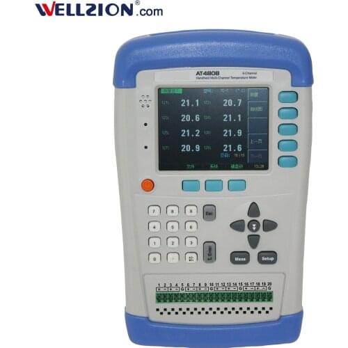 AT4808 8 multi channel industrial temperature data logger recorder