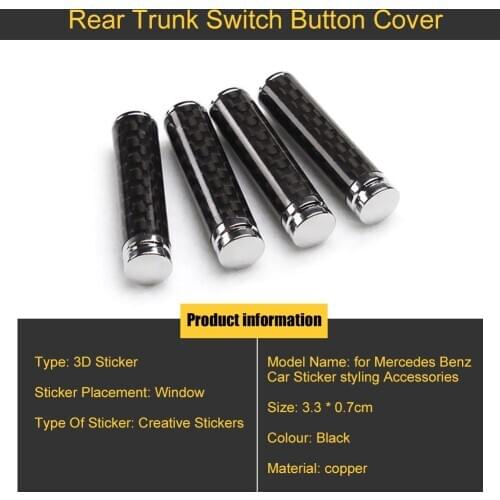 Car Door Pin Lock Lifting Bolt Trim Carbon Fibre For Mercedes Benz A C E Cla Gla Glk Ml Glc Gle Gls Slk Class W205 W204 W212 W21