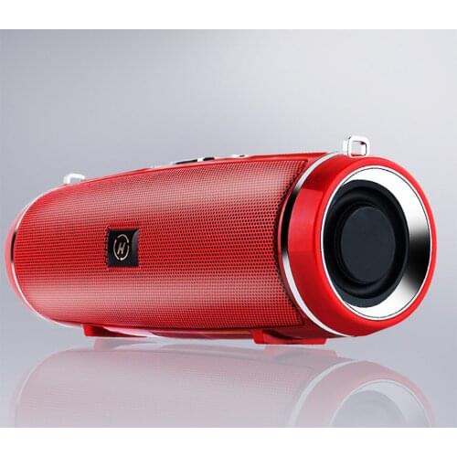 Portable Bluetooth-compatible Speaker Wireless Bass Column Waterproof Outdoor USB Speakers Support TF AUX Card Subwoofer Speaker