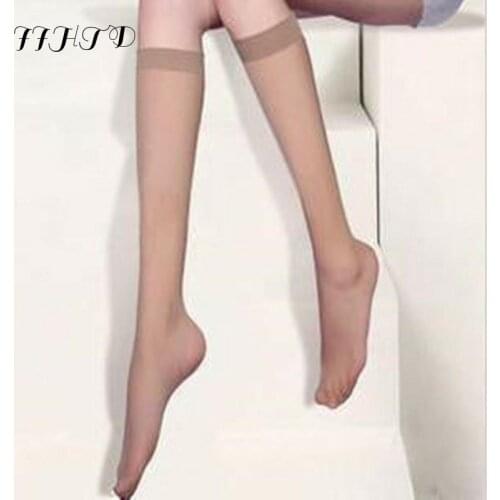 Women Fashion Letter Stockings Female Stockigns High Calf Knee Stocking Lady