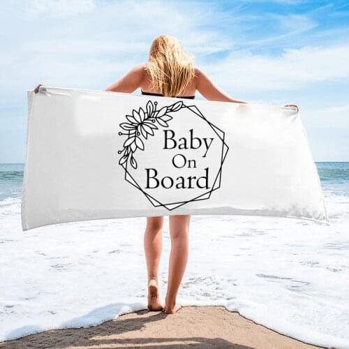 Baby on Board Pregnancy announcement new mom Mothers Day Mommy to be beach towel baby shower travel gift present Photo props