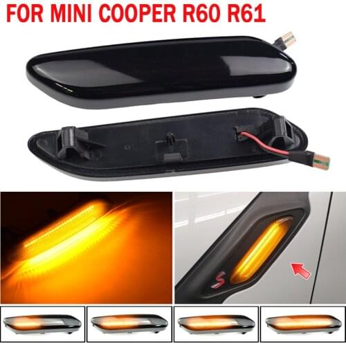 For BMW For Mini R60 Countryman R61 Paceman Dynamic Turn Signal Light LED Side Fender Marker Sequential Indicator Blinker
