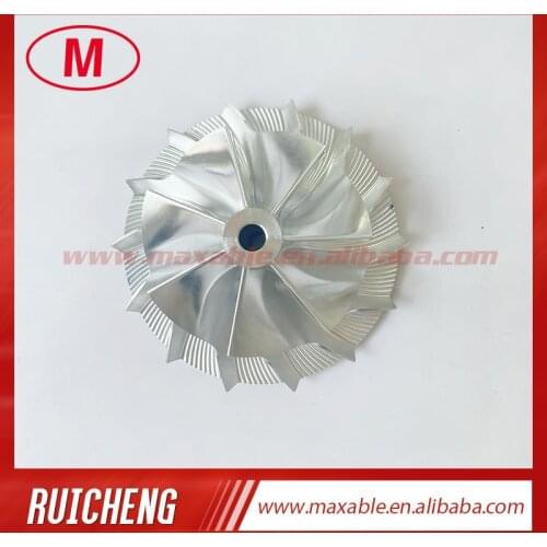 GT2835 52.80/73.00 mm 7+7 blades high performance turbocharger billet/milling/aluminum 2618 compressor wheel