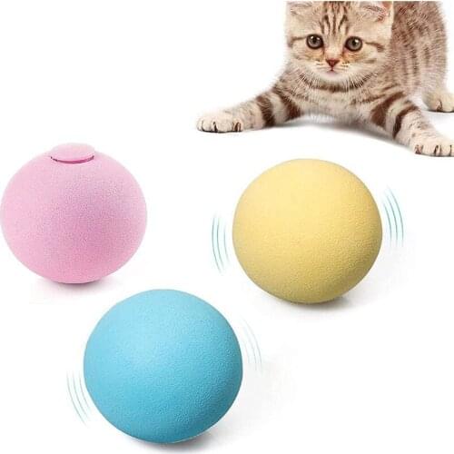 Interactive Smart Cat Toy Ball Catnip Cat Training Toy Pet Play Ball Pet Squeaky Supplies Products Toys for Cats Kitten kitty