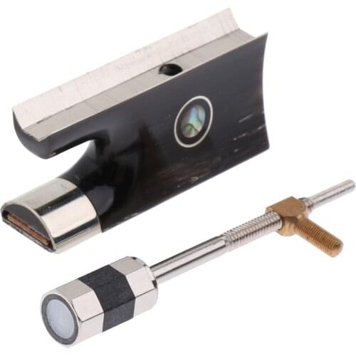 Exquisite Violin Bow Frog + Mount Screw for Violinist Student Beginner