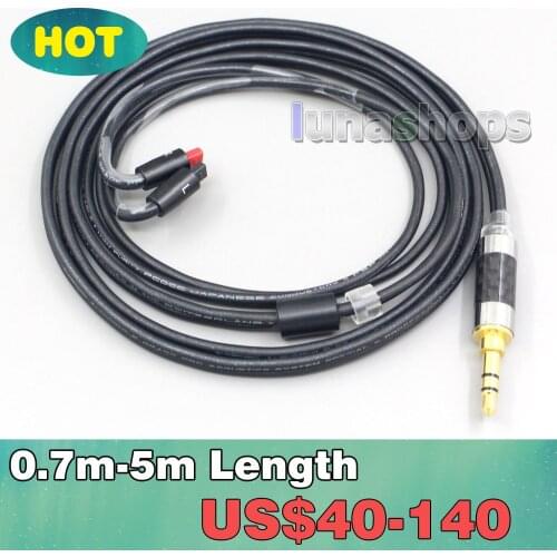 2.5mm Black 99% Pure PCOCC Earphone Cable For Audio-Technica ATH-IM50 IM70 ath-IM01 ath-IM02 ath-IM03 ath-IM04 LN007111