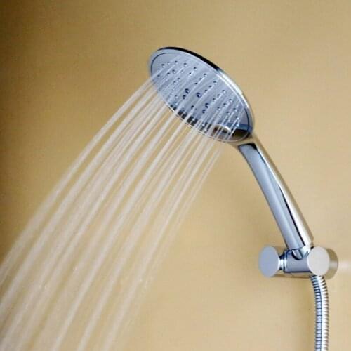 Shower Heads High Pressure, Fixed Showerhead, Handheld Shower Head 3 Function 4.7Inch Premium All Chrome Finish