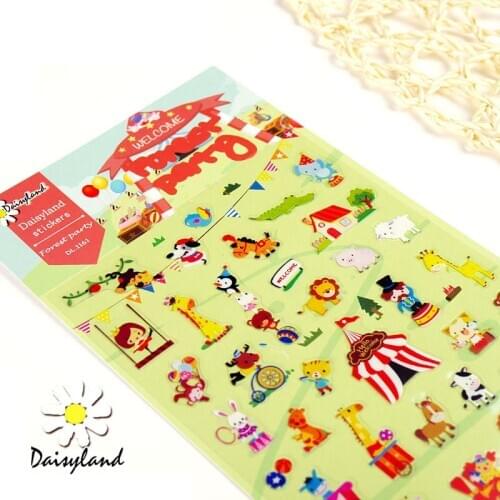 Daisyland Forest Party Stationery Sticker Cartoon pet Mobile Phone Decorative Sticker Small paper adhesive Stickers for kids