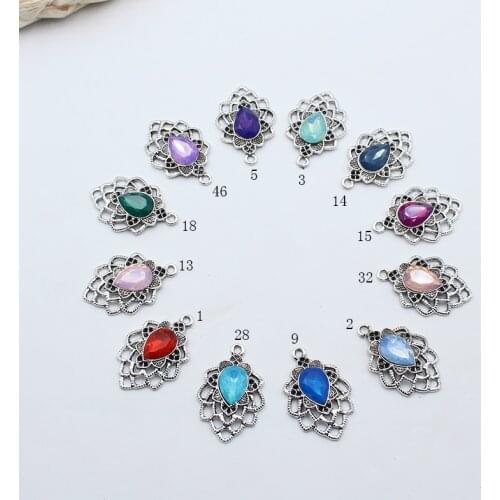 New 36X24MM 10Pcs Metal Sewing Decoration Crafts, Handmade Alloy Buttons DIY Scrapbook Embellishment Accessories