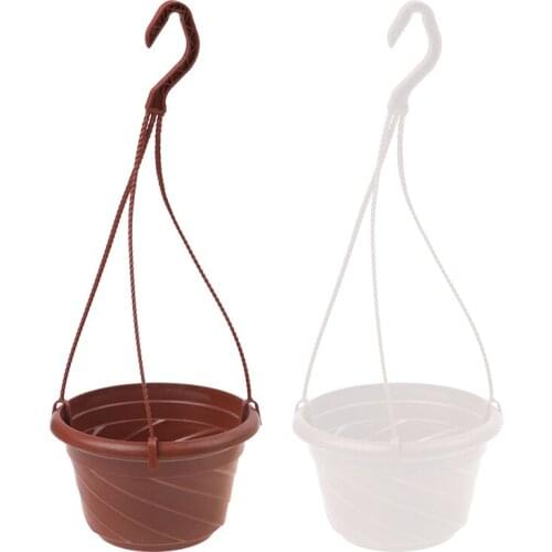 Hanging Flower Plant Pot Chain Basket Planter Holder Home Garden