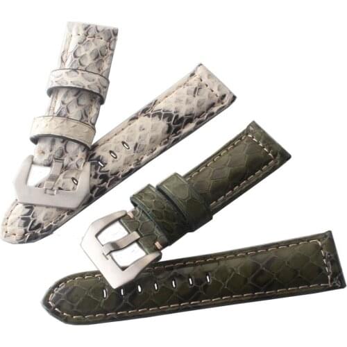 White and black color special color Watchbands For brand Watches 22mm 24mm pin buckle replace Watches bands strap classic style