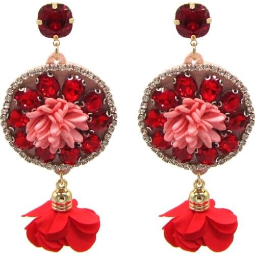 New Bohemian Tassel Earrings Flower Earrings Dangle for Women Fashion Trend Jewelry Designer Earring Pendientes