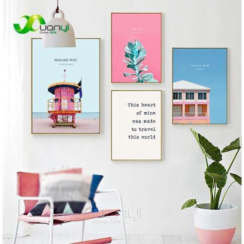 Modern Nordic Landscape Wall Art Prints Poster Painting Nordic Wall Decor Canvas Pictures For Kids Room Home Art Decor Unframed