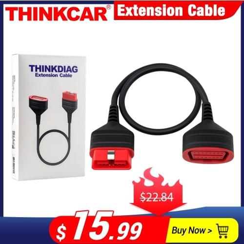 ThinkDiag Original Extension Cable 60CM OBD2 Male to Female for Easydiag / Mdiag / Golo Stronger 16Pin Main Extended Connector