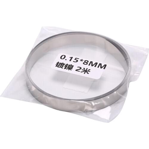 Spot Welder Machine 8mm x 0.1/0.12/0.15mm 2M Pure Nickel Strip Tape For Li 18650 Battery Spot Welding Compatible