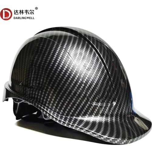 Carbon Fiber Pattern Hard Hat Stylish Safety Helmet Outdoor Work Cap Top quality Construction Road Mine Riding Helmets