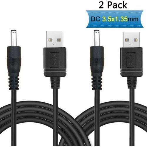 USB 5V to DC 3.5mm Charger Power Cable Replacement for Foscam FI9180 and HD, Amcrest 1080p ProHD Cecurity Camera Charging Cord