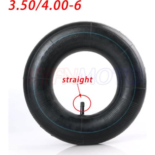4.10/4.00/3.50-6 Inner Tube With Bend Valve 4.10-6 4.00-6 3.50-6 Butyl Rubber Inner Tire for Electric Scooter Accessories