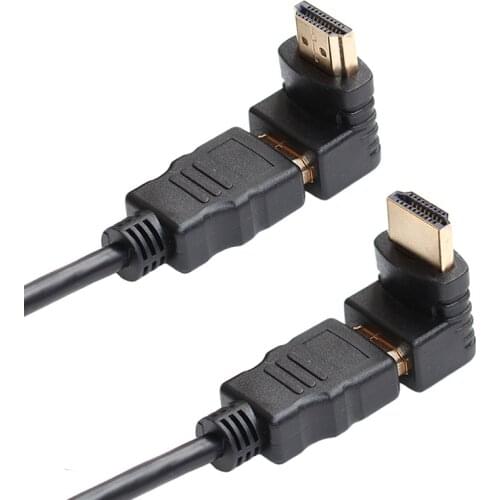 UP and down Angled A Type HDMI-compatible Male to Female for 1080P HDTV Cable Adaptor Converter Extender