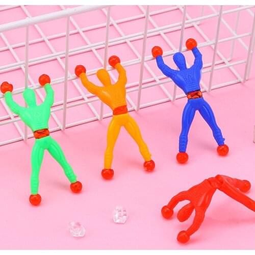 Random Color Funny Birthday Vent Novel Gift Party Supplies Sticky Wall Climbing Kid Climber Men Fillers Educational Toy