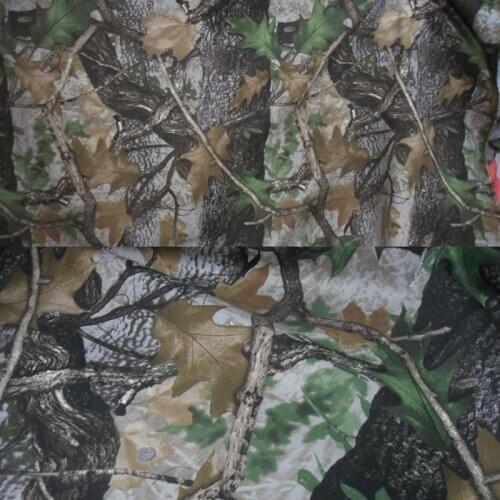 1.42M Width Fall Transition Bionic Camo Fabric Polyester Cotton Tree Leaves Camouflage Cloth Hunting Suit Gun Cover Material
