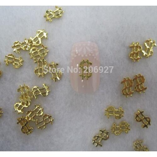 MD-665 10pcs Fancy Gold Deco Metal Charms Metal Deco Charms Nail Art